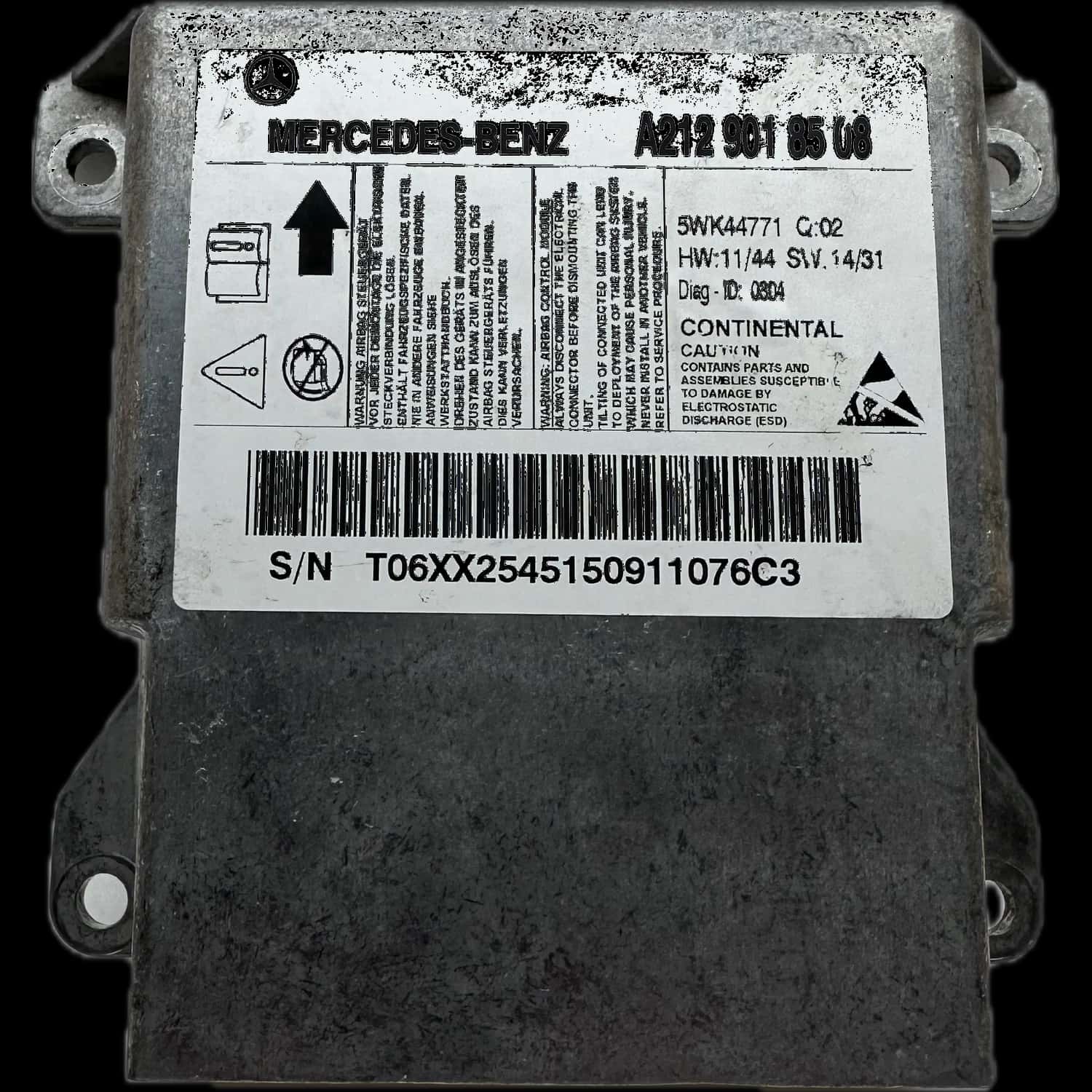 Mercedes-Benz E-Class A207 Convertible Airbag Control Unit Repair