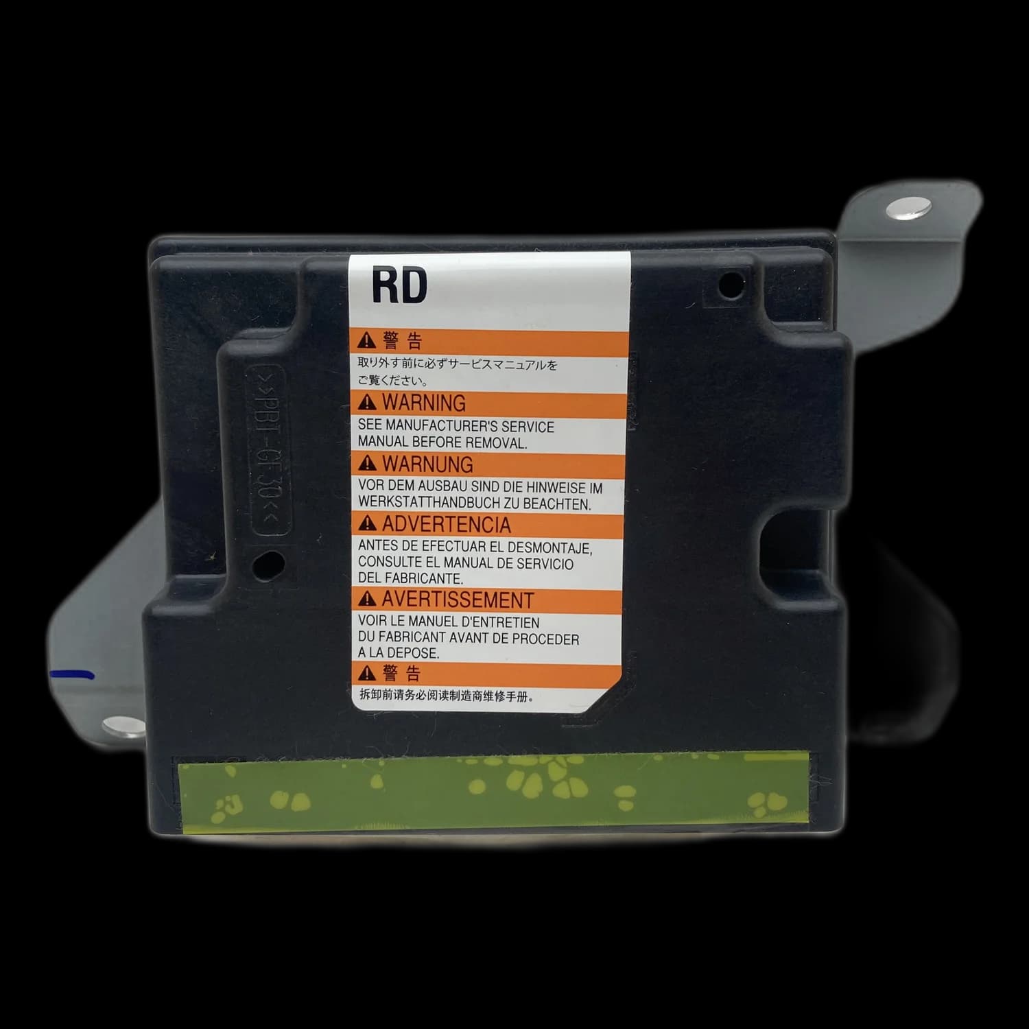 Airbag control unit 38910M68PD1, Label