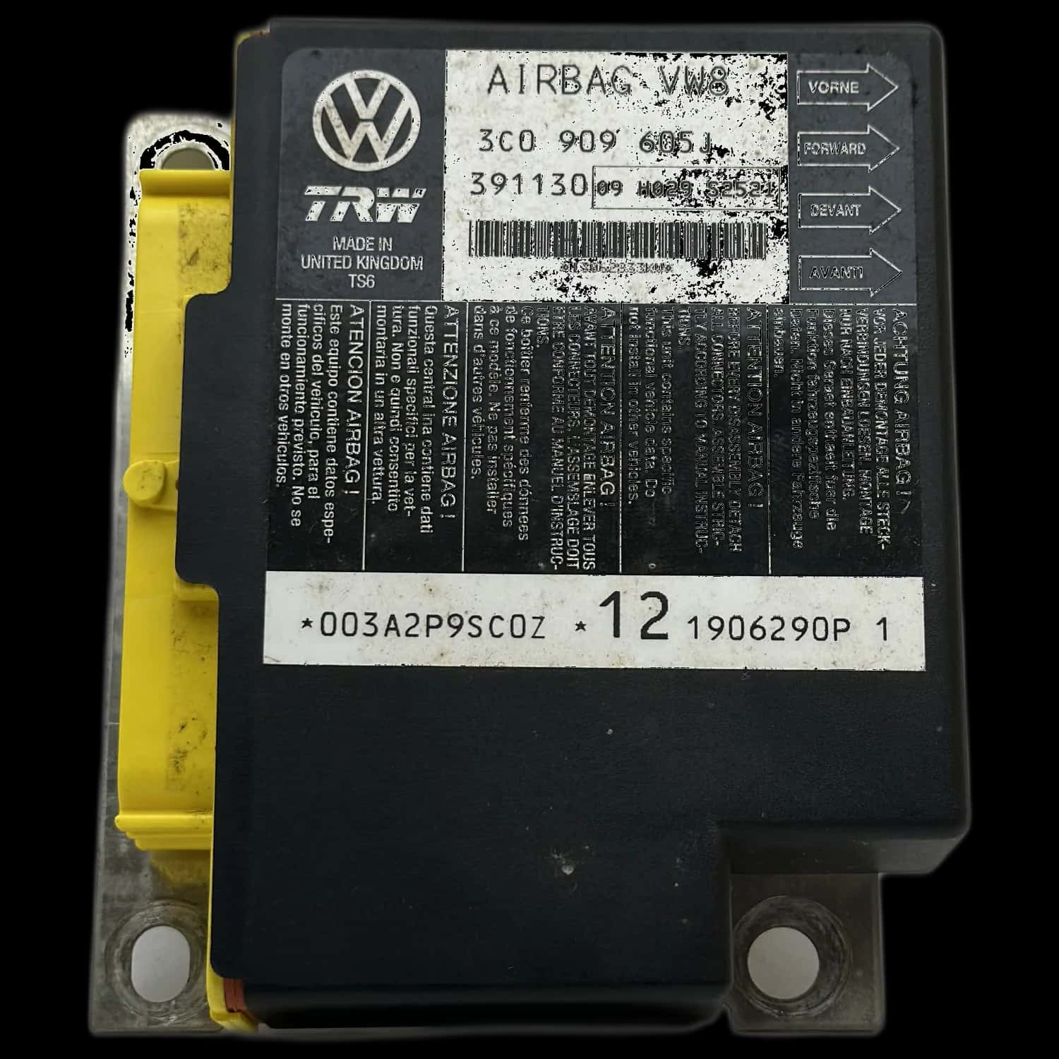 Volkswagen Passat B6 3C airbag control unit repair