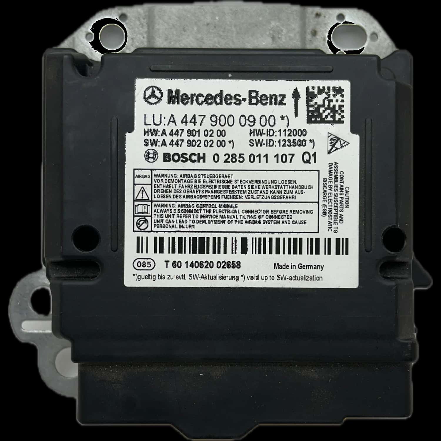 Mercedes-Benz Vito W447 airbag control unit repair