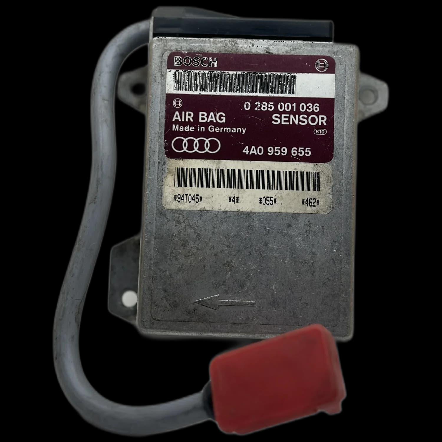 Airbag control unit 4A0 959 655, Label