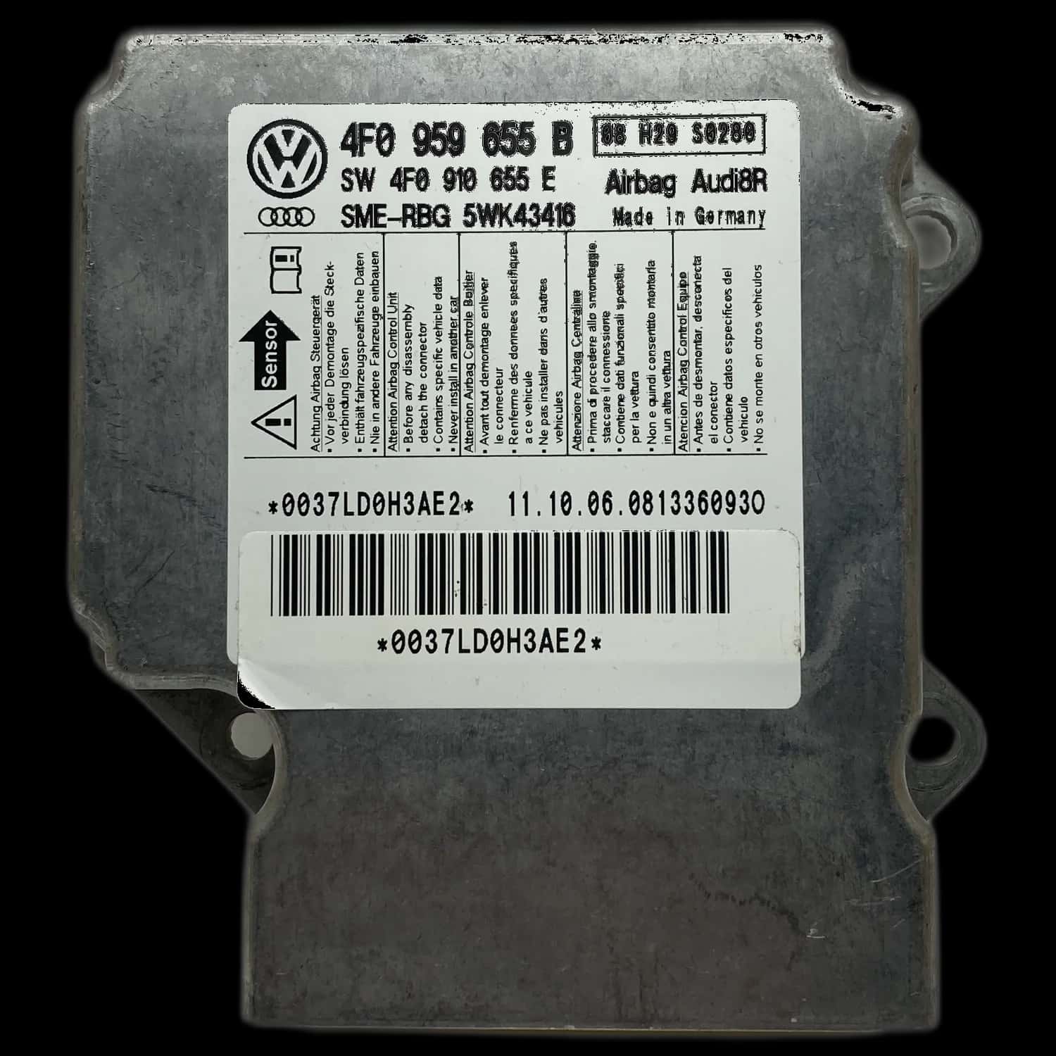 Audi A6 4F Avant airbag control unit repair