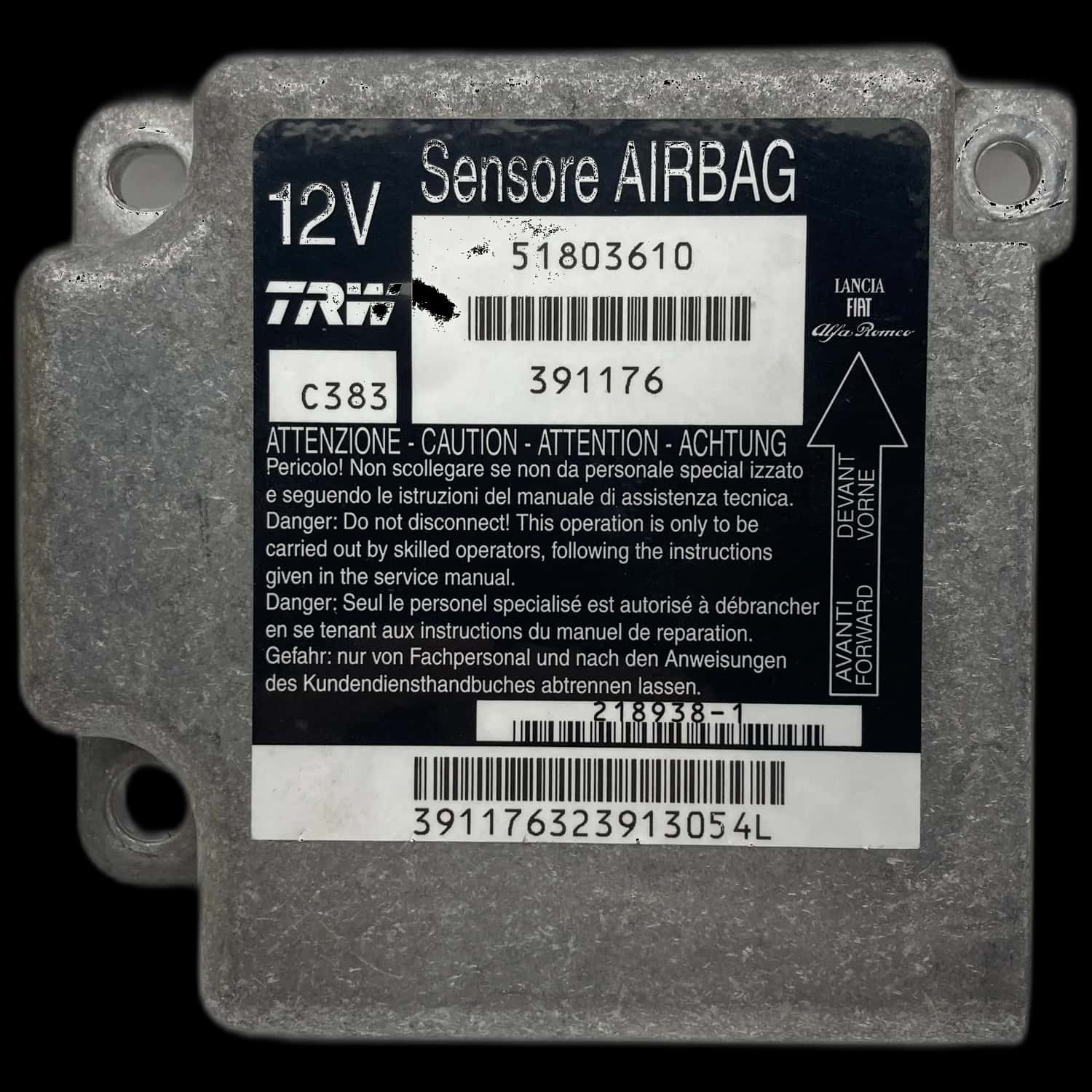 Fiat Panda 169 airbag control unit repair