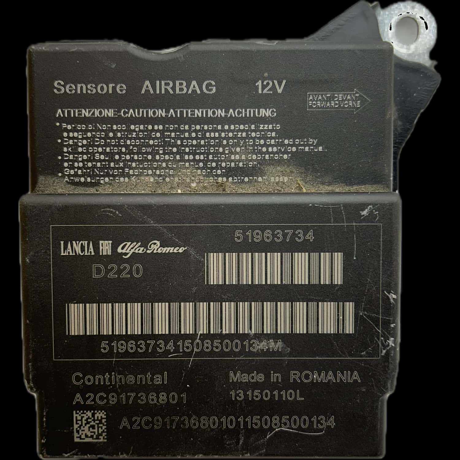 Fiat 500L 199 airbag control unit repair