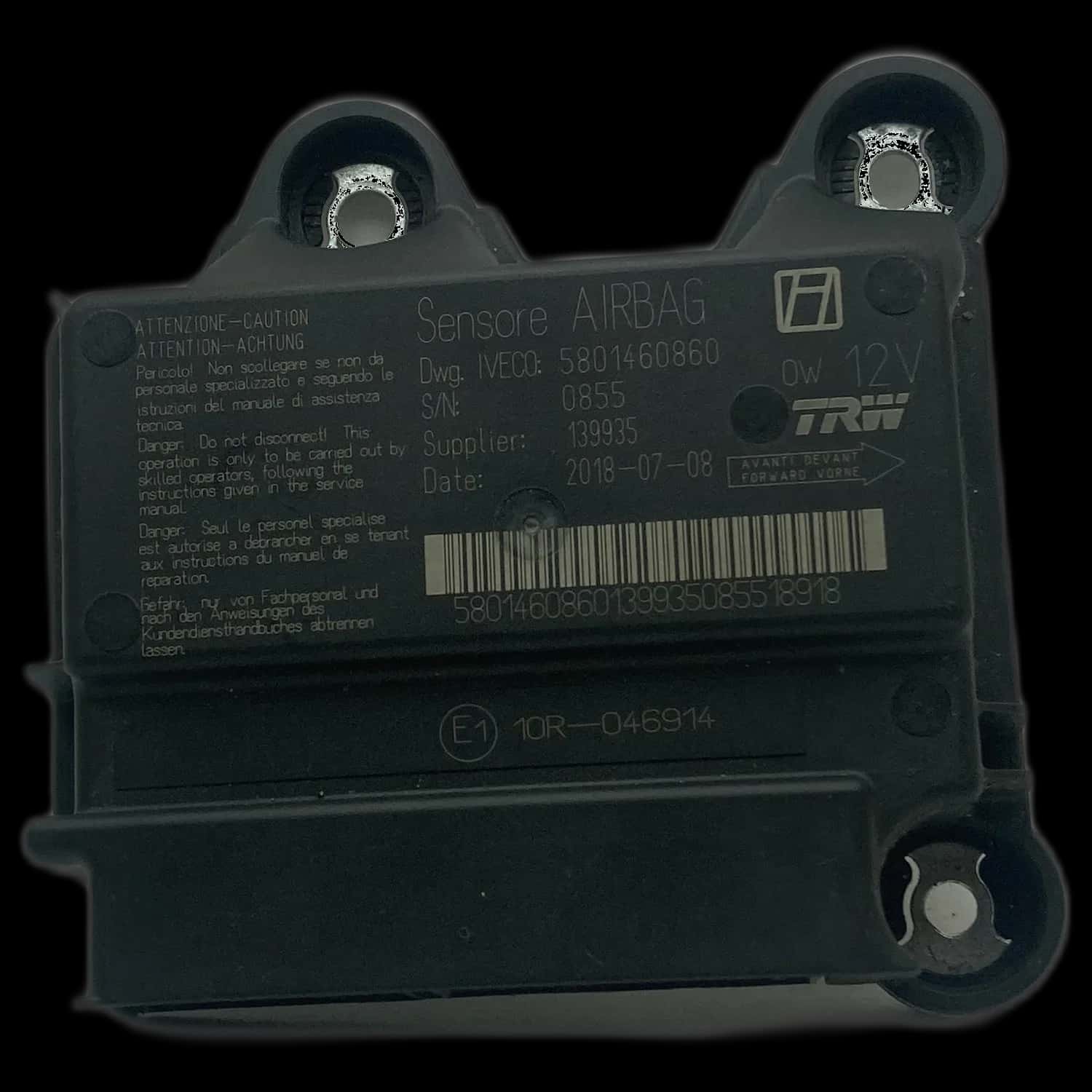 Iveco Daily VII airbag control unit repair