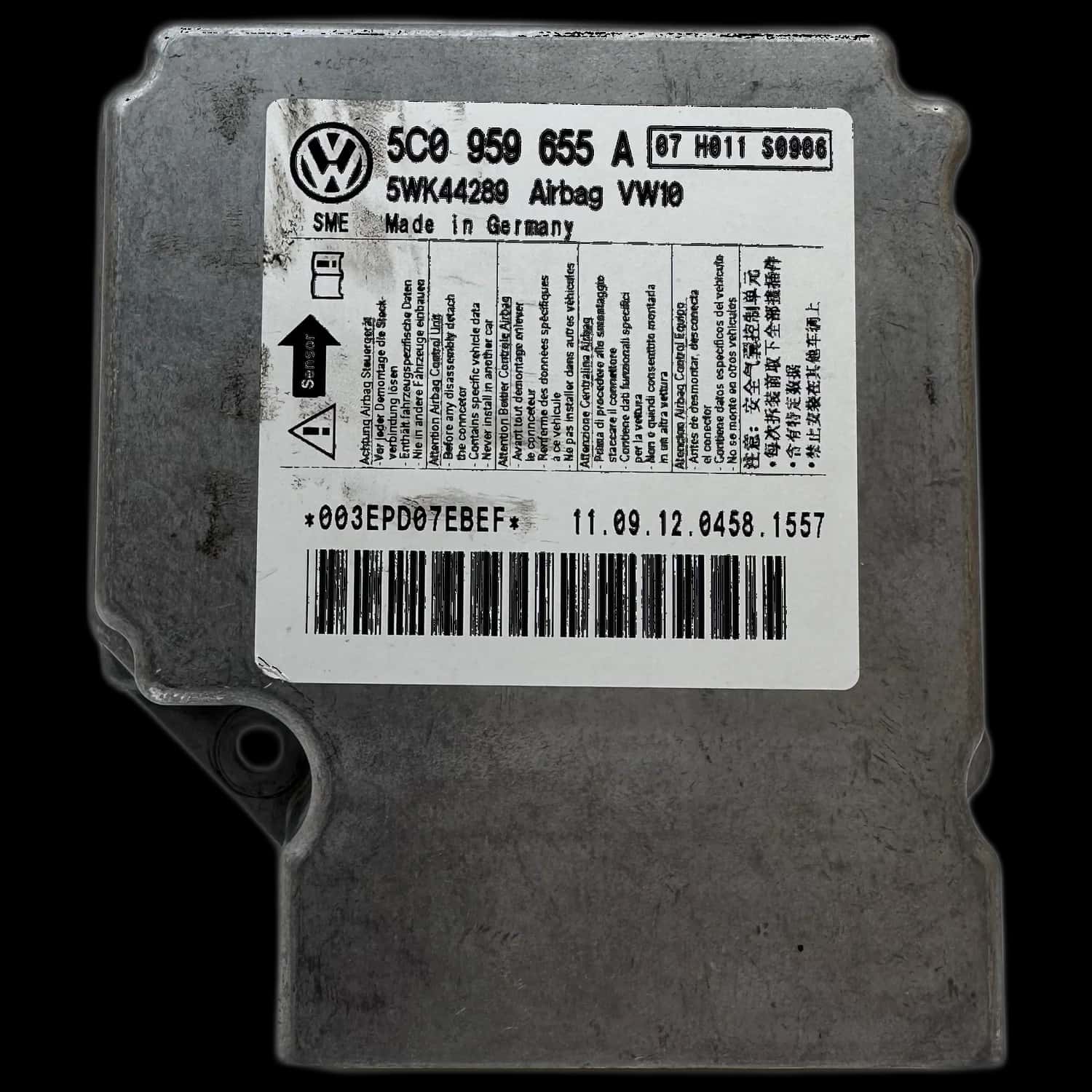 Volkswagen Golf 6 5K1 airbag control unit repair