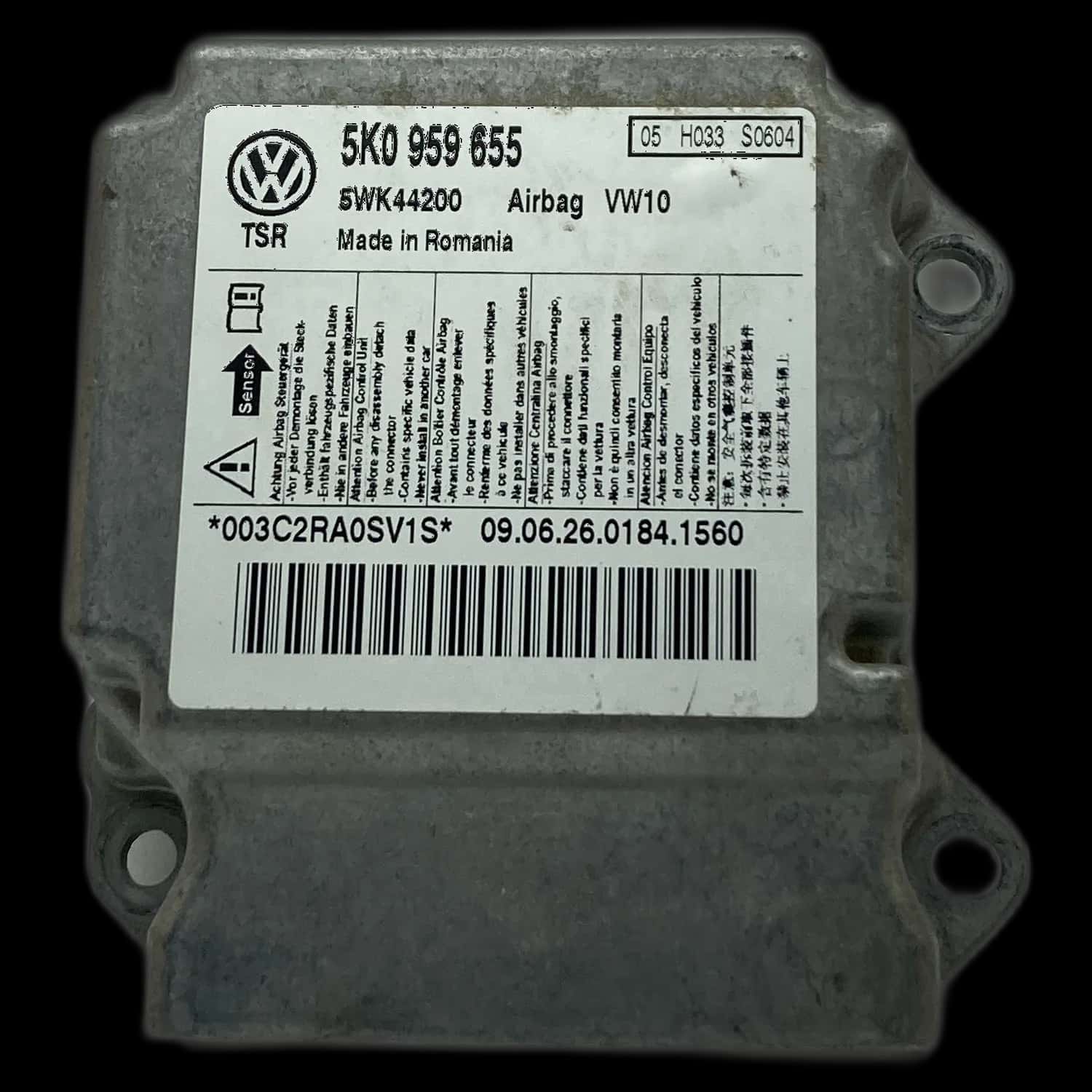 Volkswagen Golf 6 5K1 airbag control unit repair