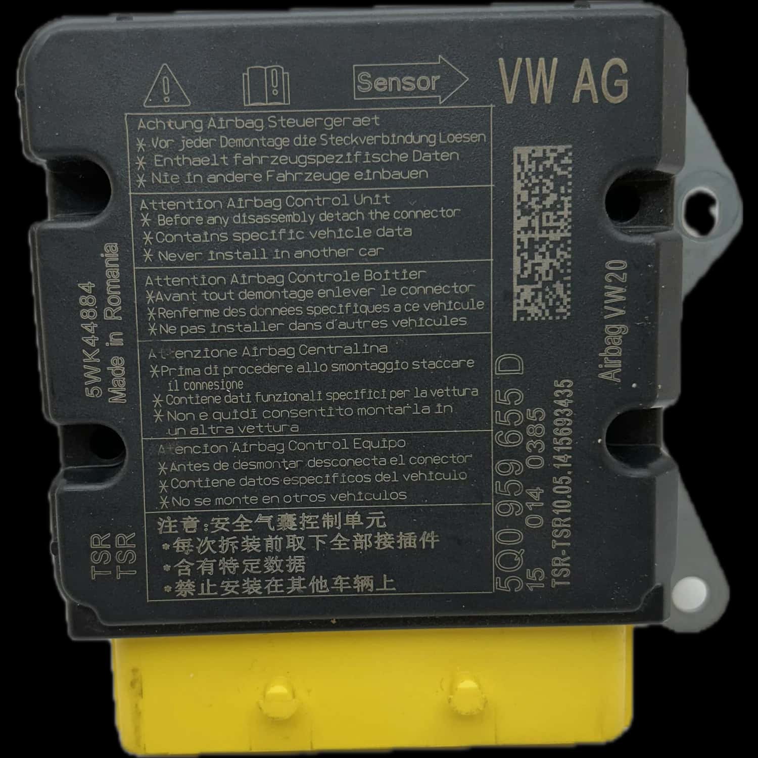 Volkswagen Golf 7 (AU) Airbag-Steuergerät Reparatur