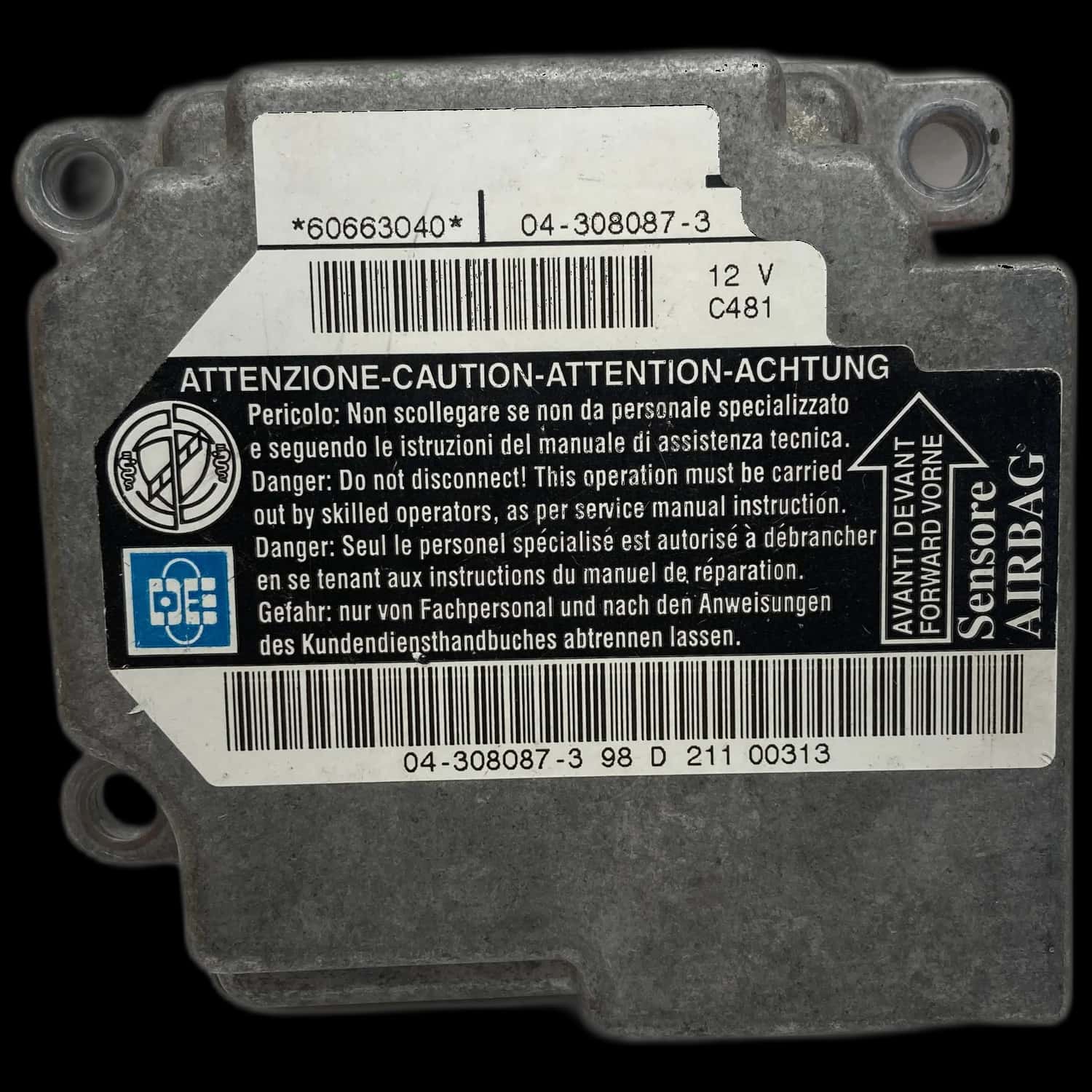 Alfa Romeo 156 932 airbag control unit repair