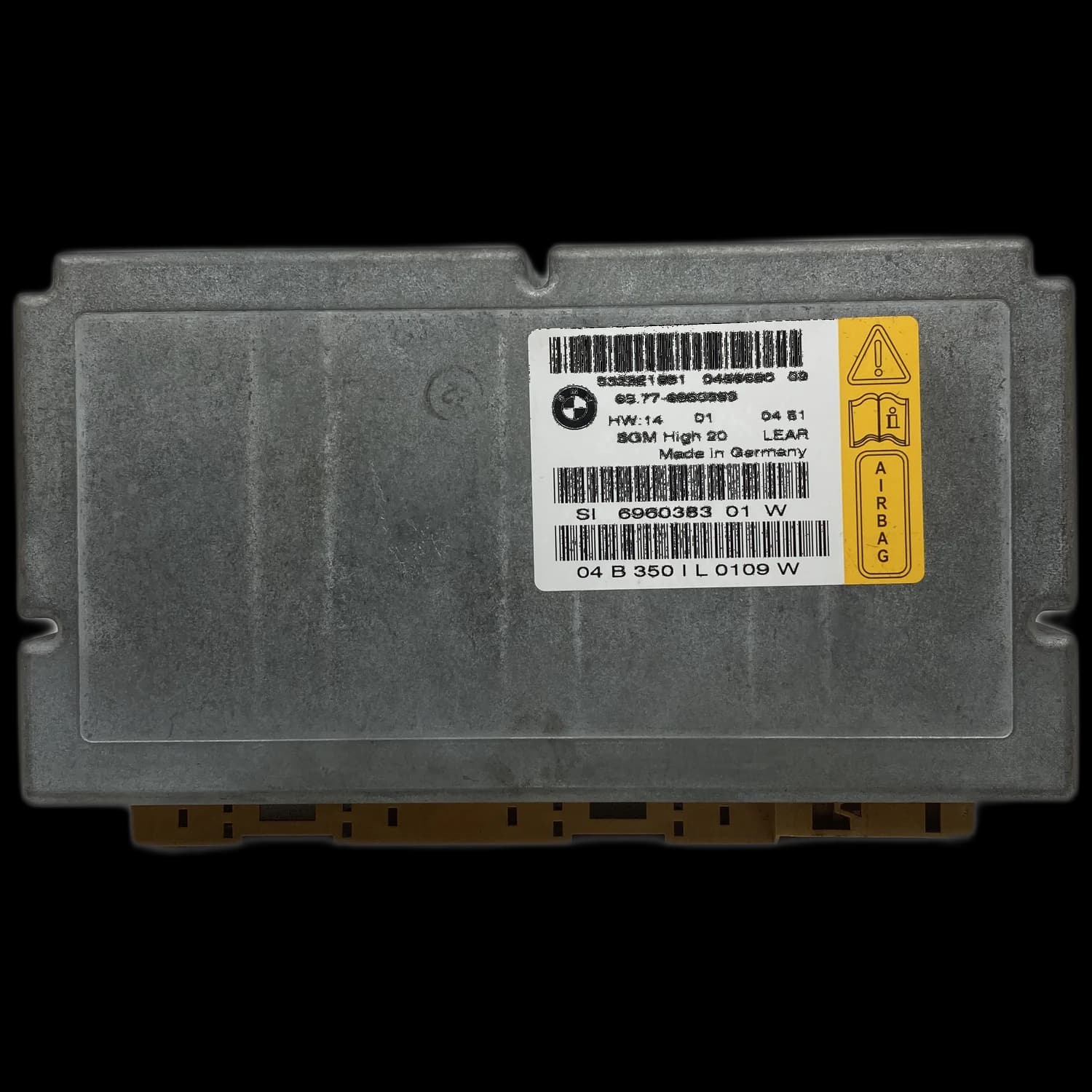 Airbag control unit 65.77-6960383, Label