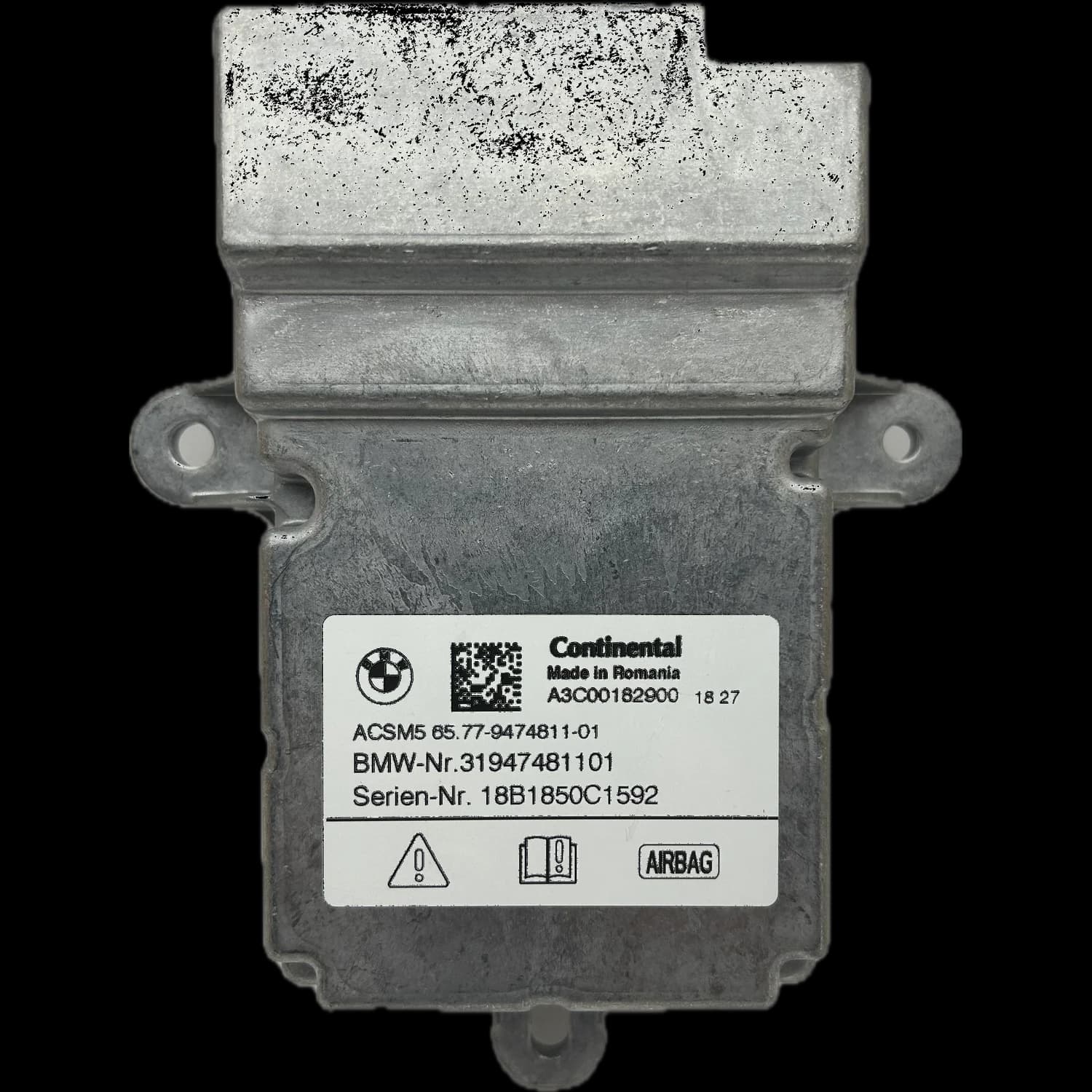 Airbag-Steuergerät 6577-9474811-01, Etikett