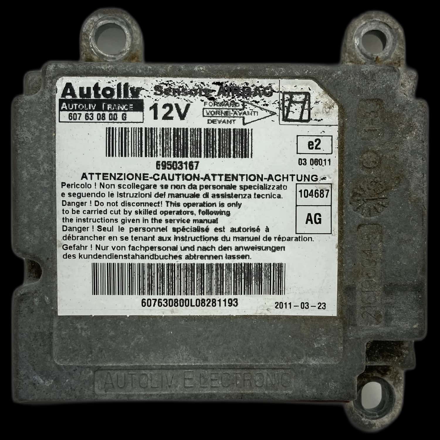 Iveco Daily IV airbag control unit repair