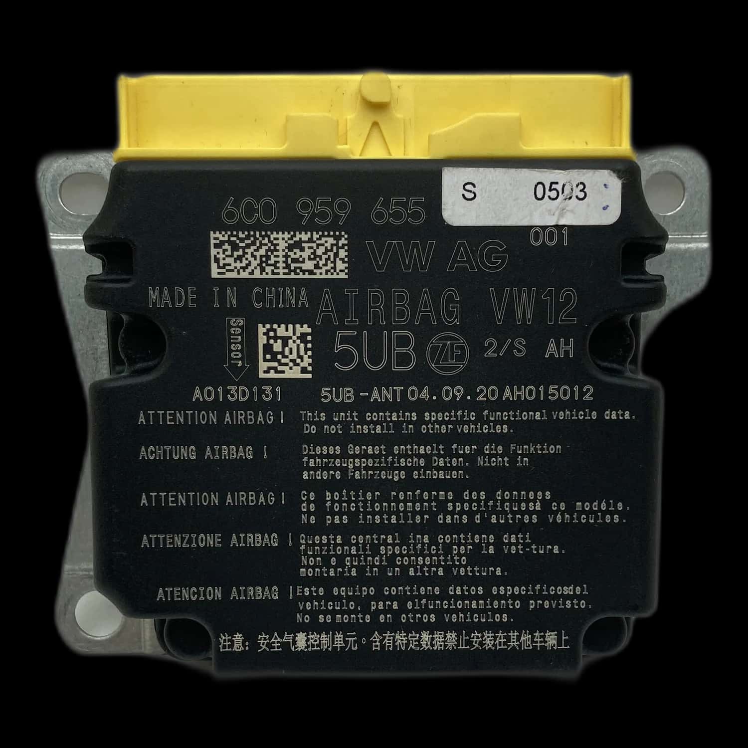 Volkswagen Up! AA airbag control unit repair