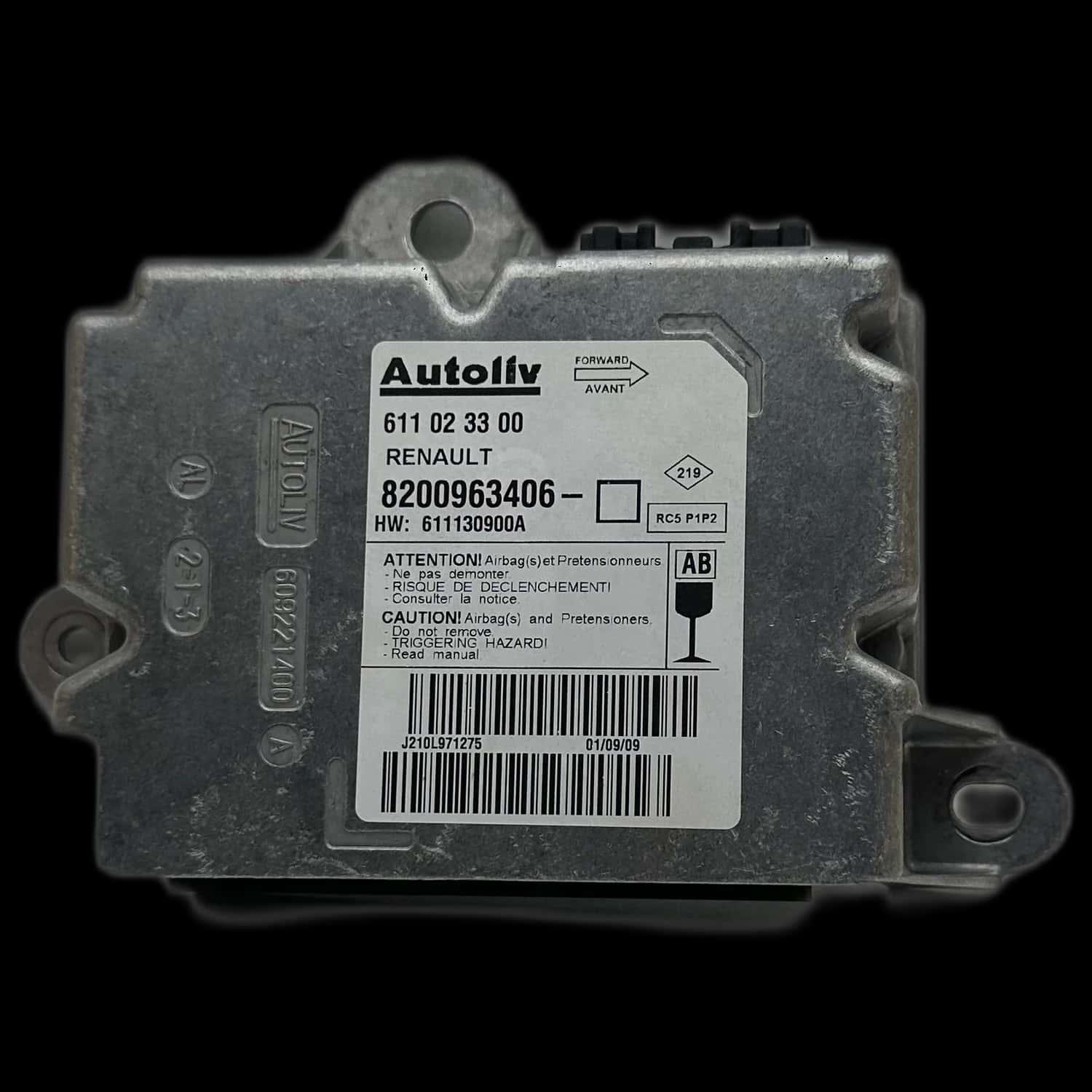 Renault Grand Modus I airbag control unit repair