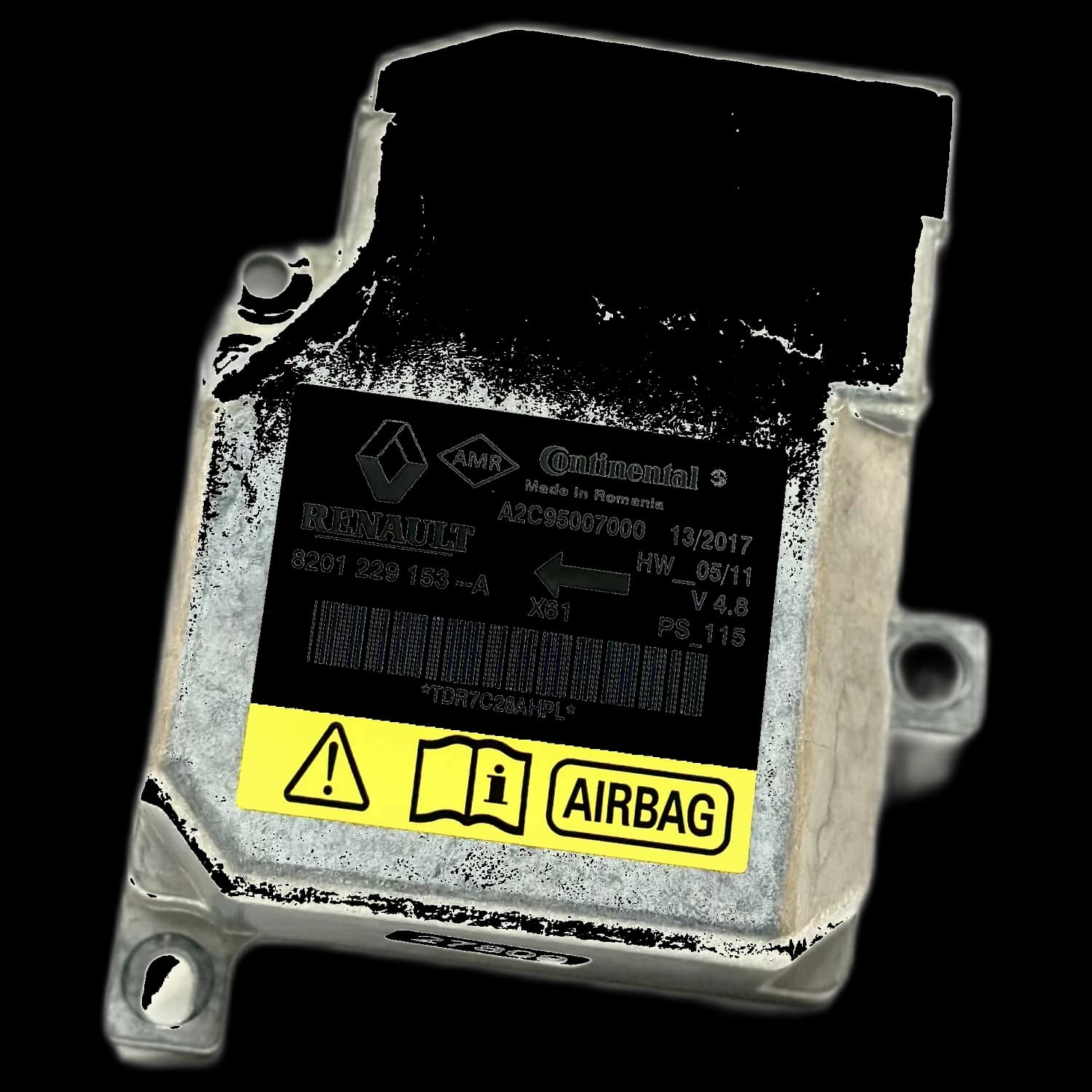 Airbag control unit 8201 229 153 A, Label
