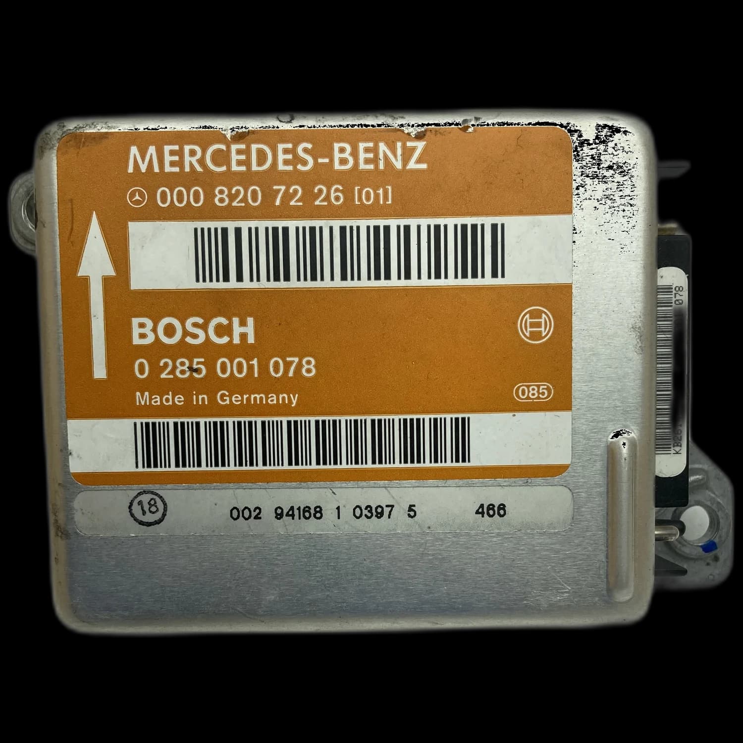 Airbag control unit 000 820 72 26 (01), Label