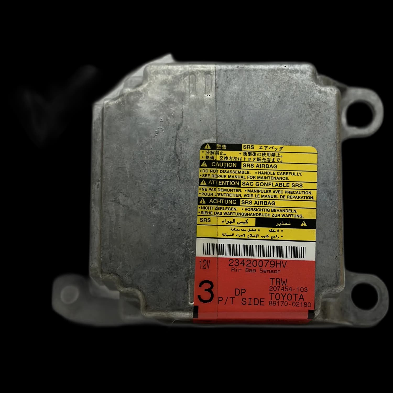 Airbag-Steuergerät 89170-02180, Etikett