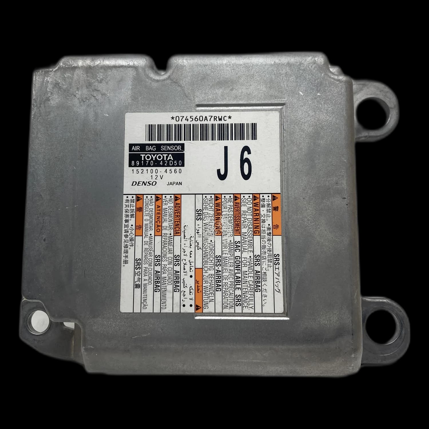 Airbag control unit 89170-42D50, Label