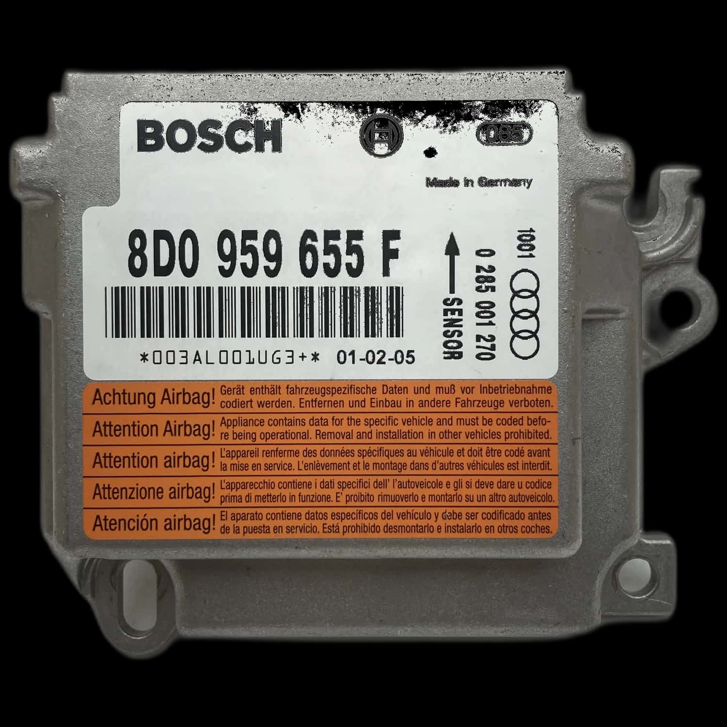 Audi RS4 B5 8D airbag control unit repair