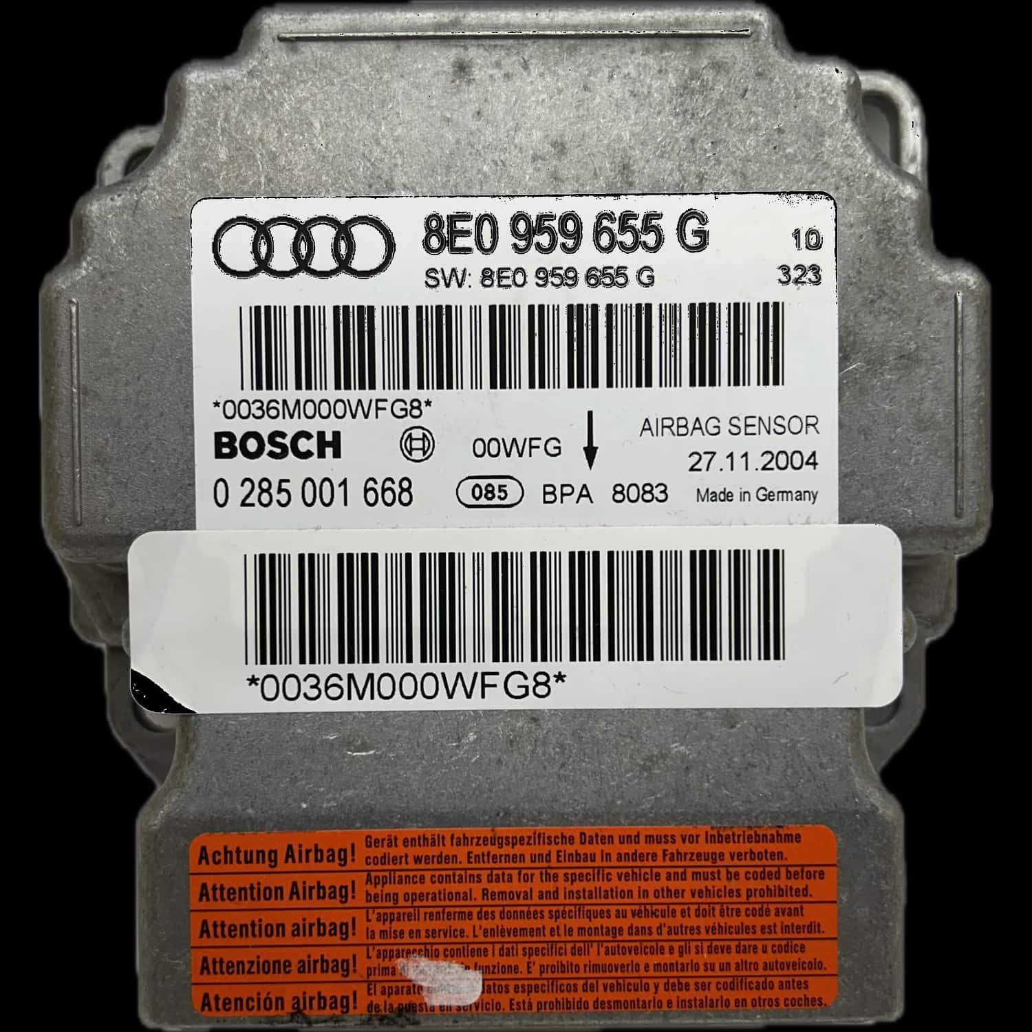Audi A4 B7 8E airbag control unit repair