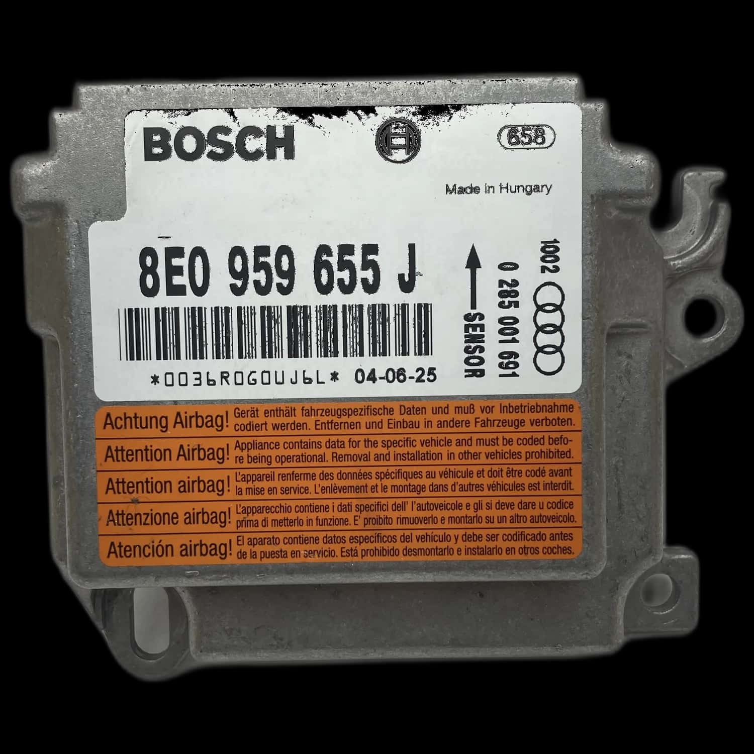 Audi S4 B6 8E airbag control unit repair