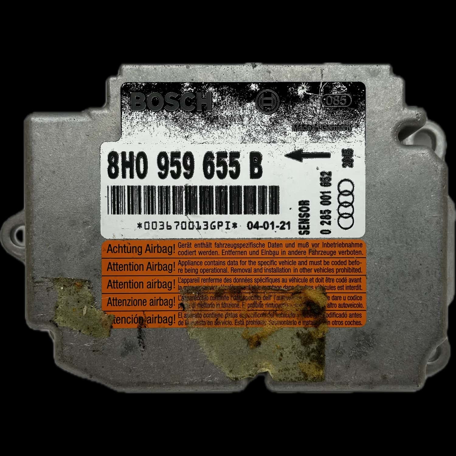 Audi A4 B6 8H Convertible airbag control unit repair
