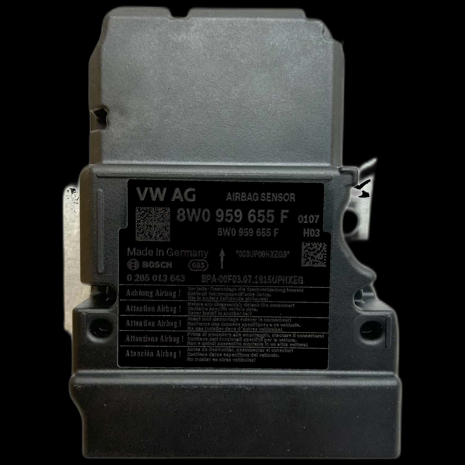 Audi A5 F57 Convertible airbag control unit repair