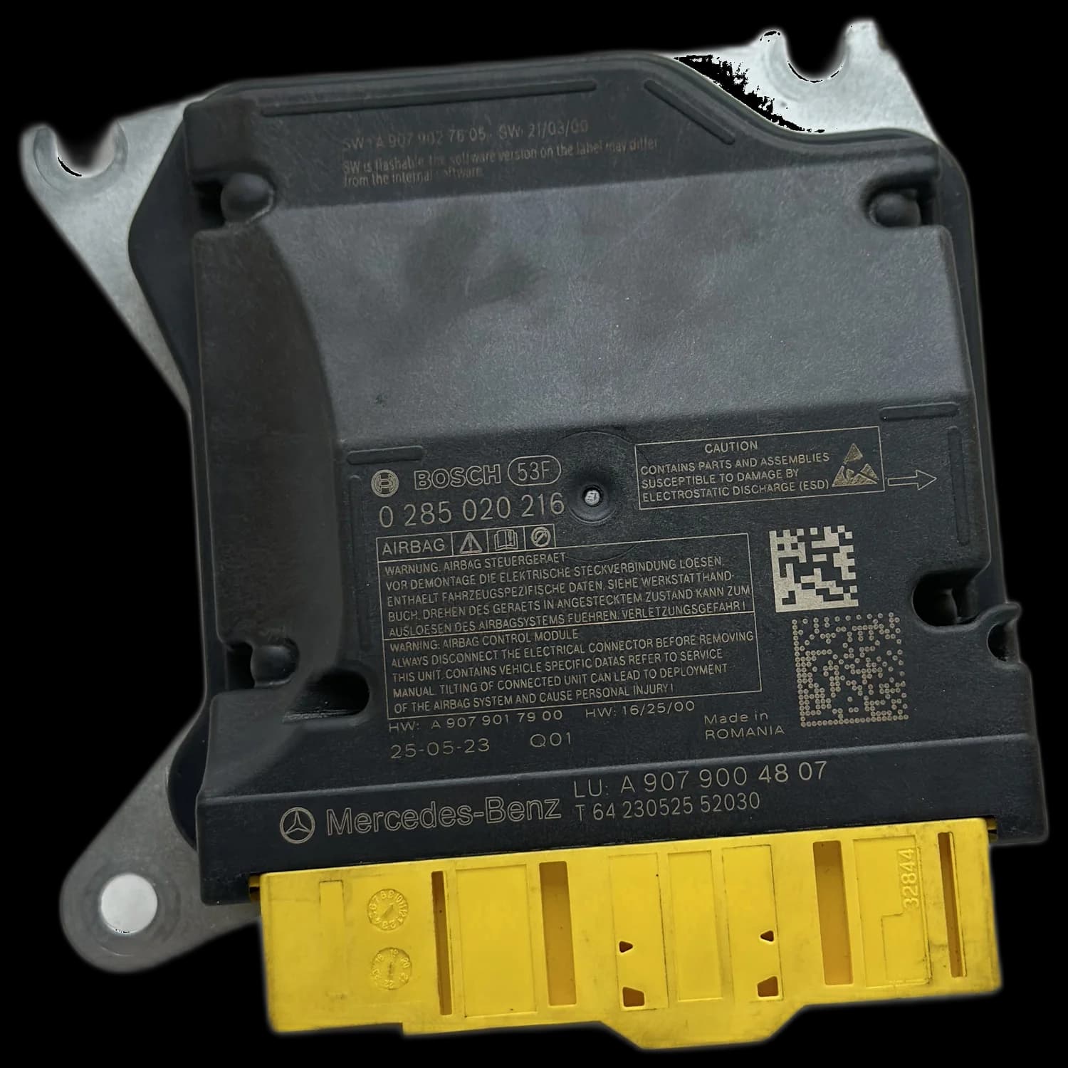 Airbag control unit A 907 900 48 07, Label