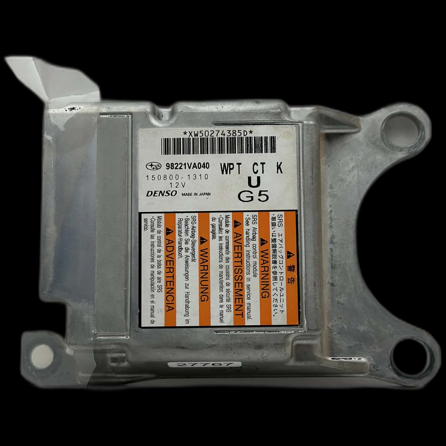 Subaru WRX VA airbag control unit repair