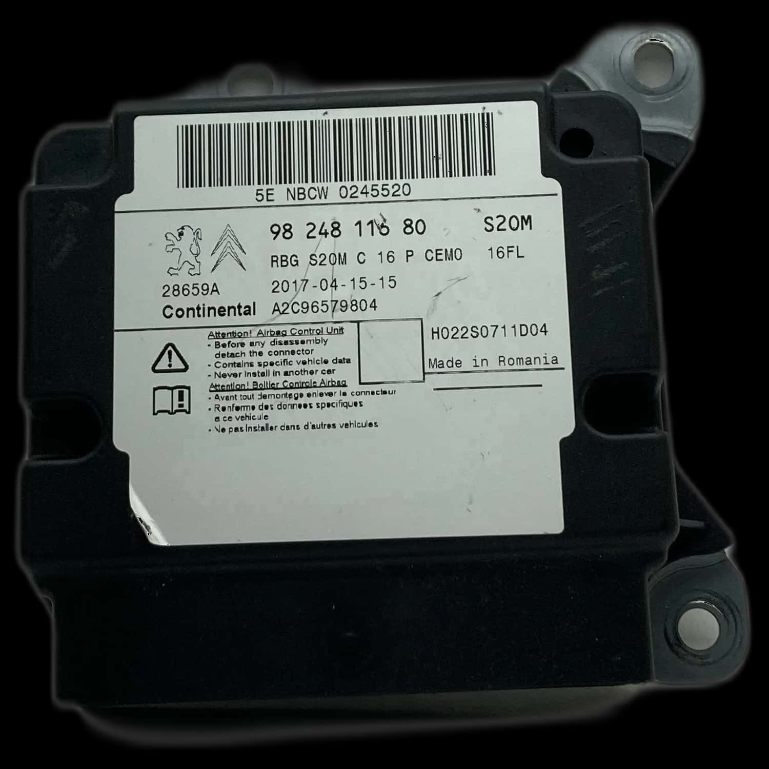 Opel Grandland B airbag control unit repair