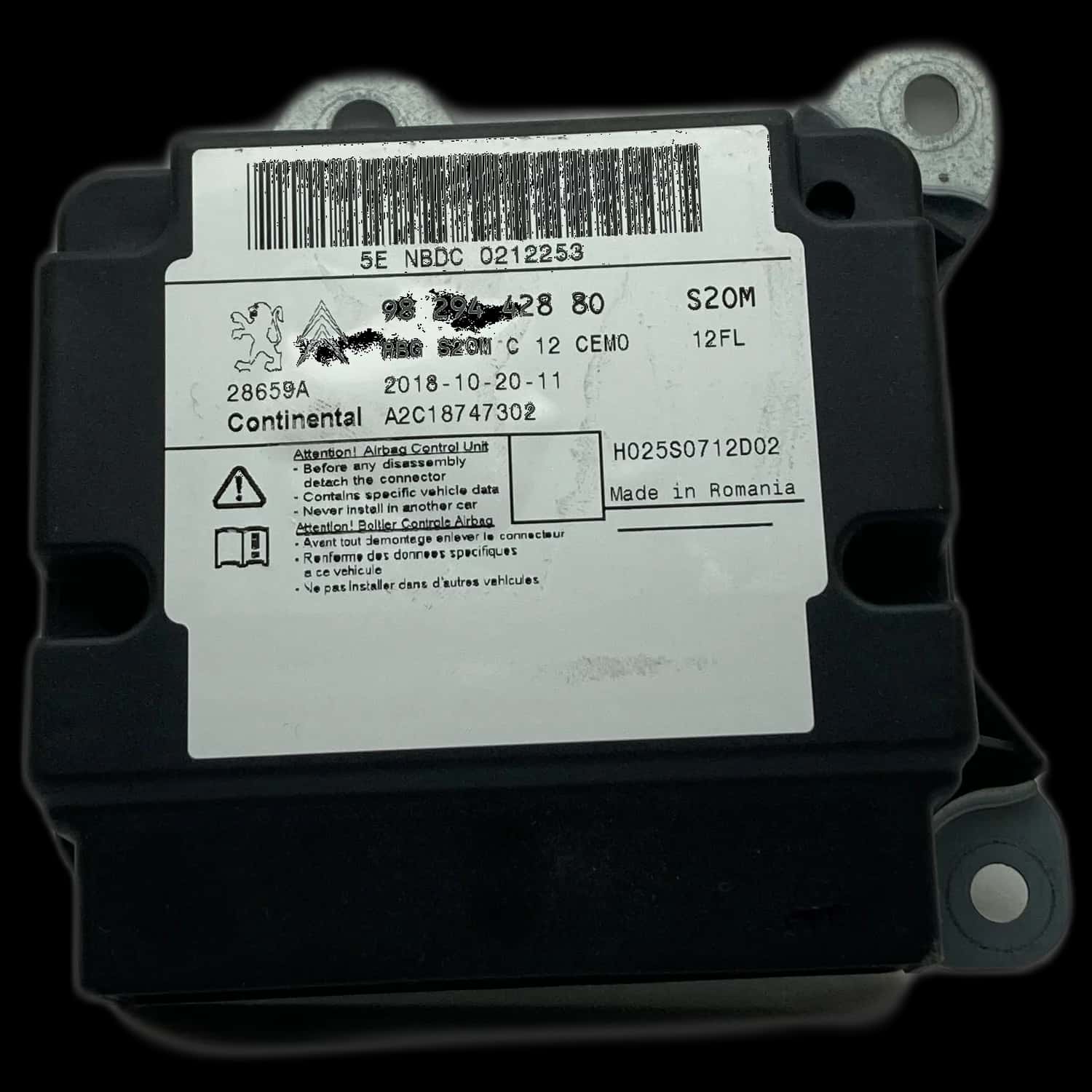 Citroën C3 III airbag control unit repair