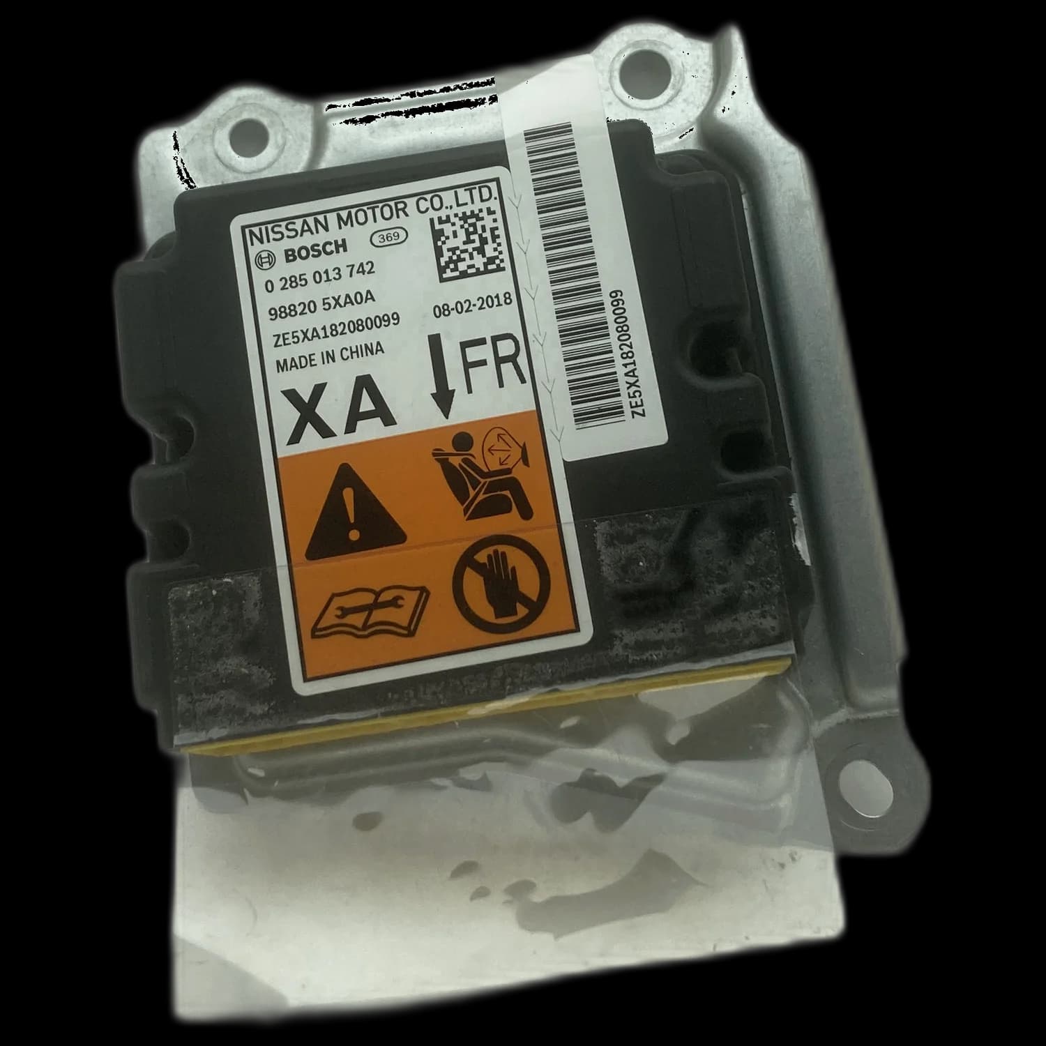 Airbag control unit 98820 5XA0A, Label