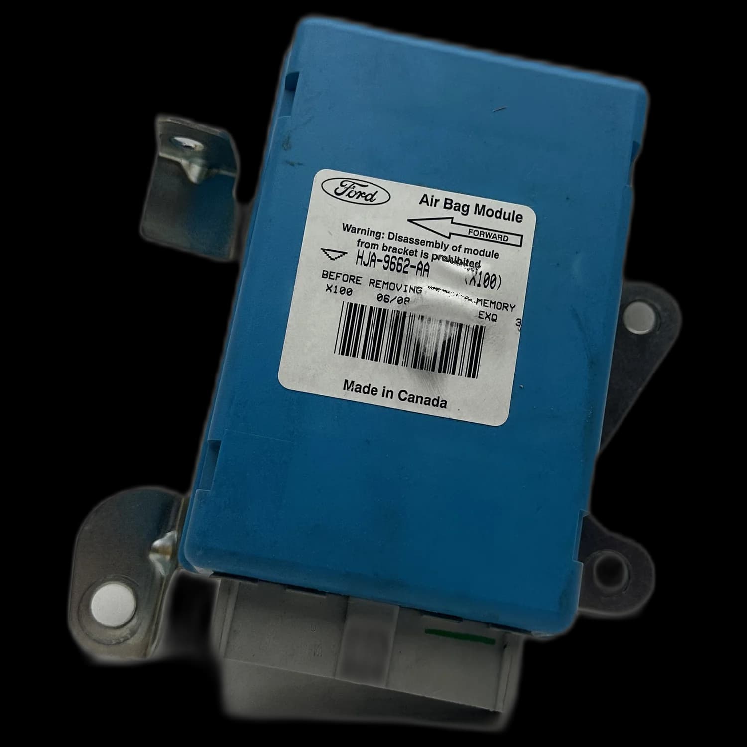 Airbag control unit HJA9662AA, Label