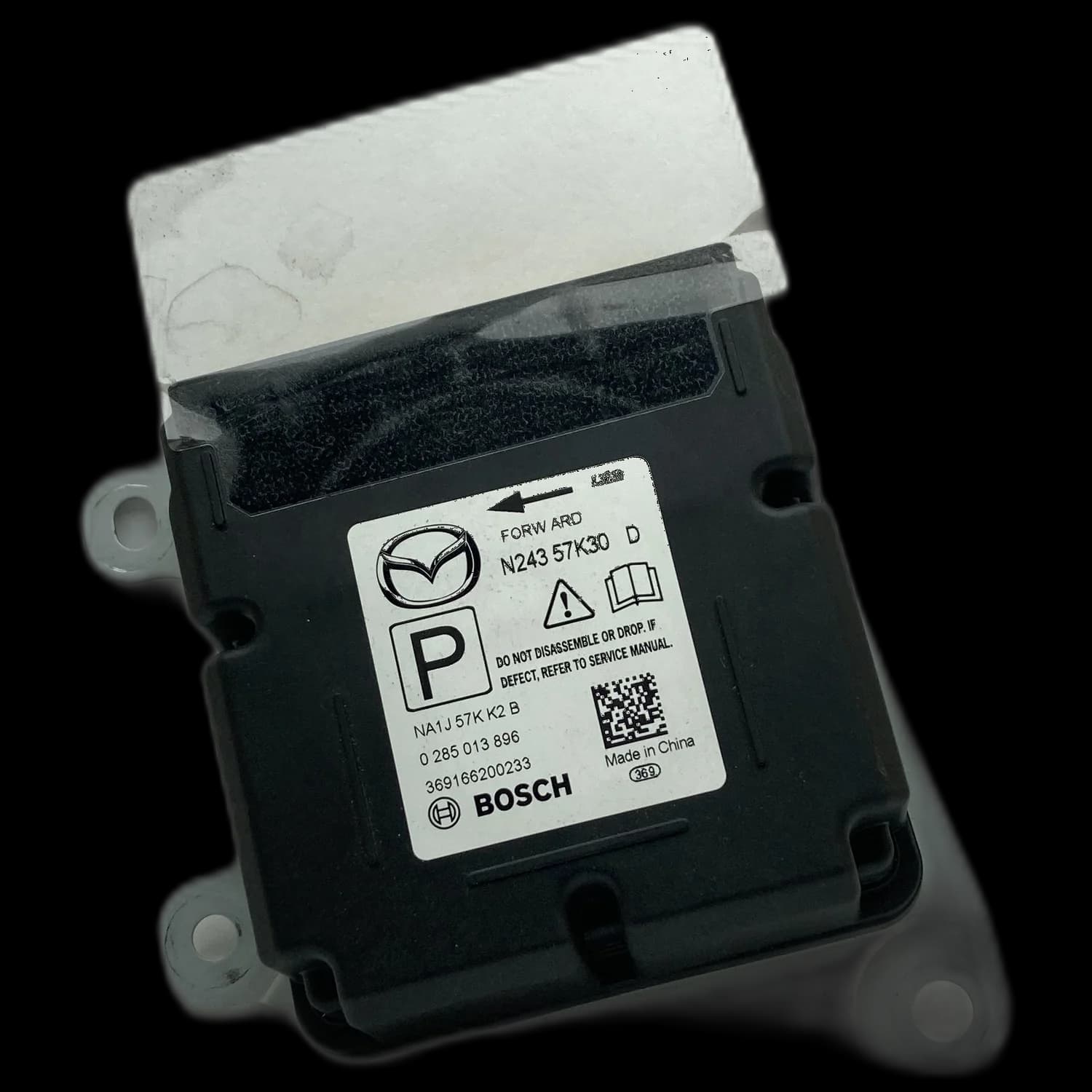 Airbag control unit N243 57K30 D, Label