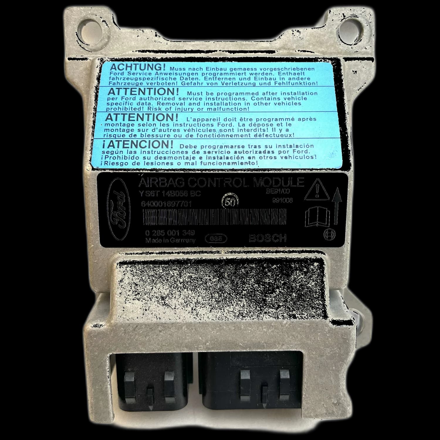 Airbag-Steuergerät YS6T-14B056-BC, Etikett