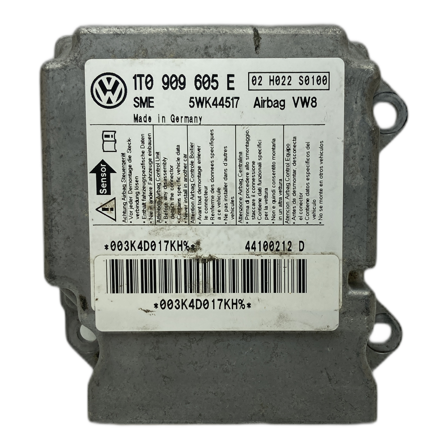 Volkswagen Touran 1T Airbag-Steuergerät Reparatur