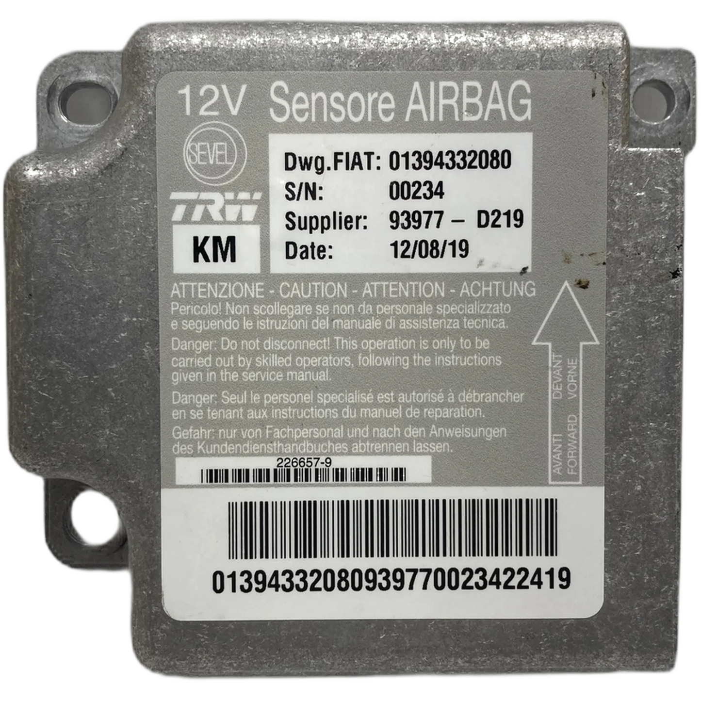 Fiat Ducato 250 Airbag-Steuergerät Reparatur