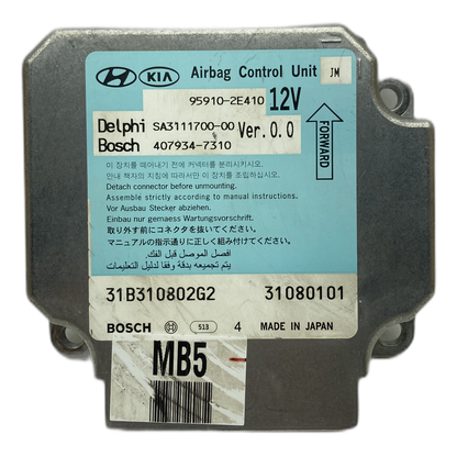 Toyota Prius XW30 Airbag-Steuergerät Reparatur