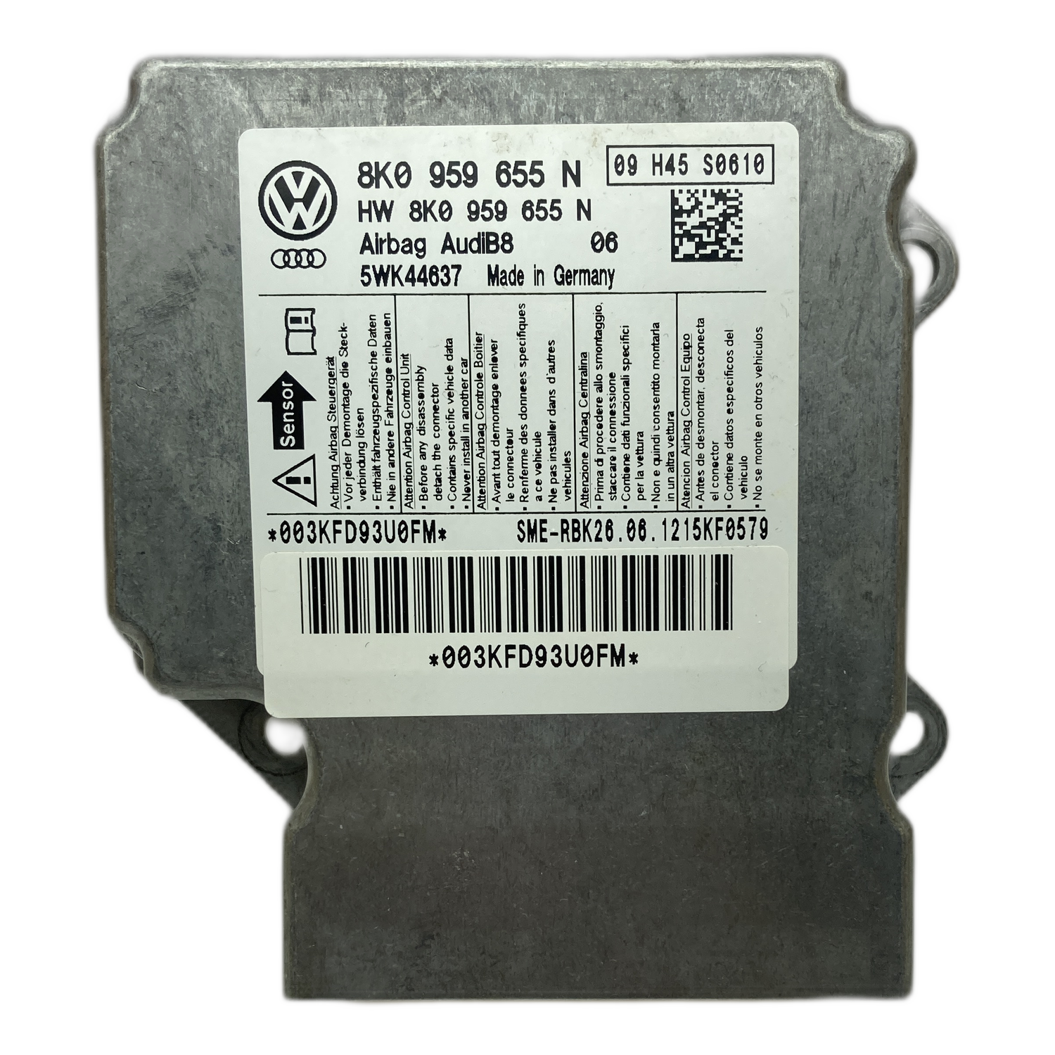 Audi A5 8TA Sportback Airbag-Steuergerät Reparatur