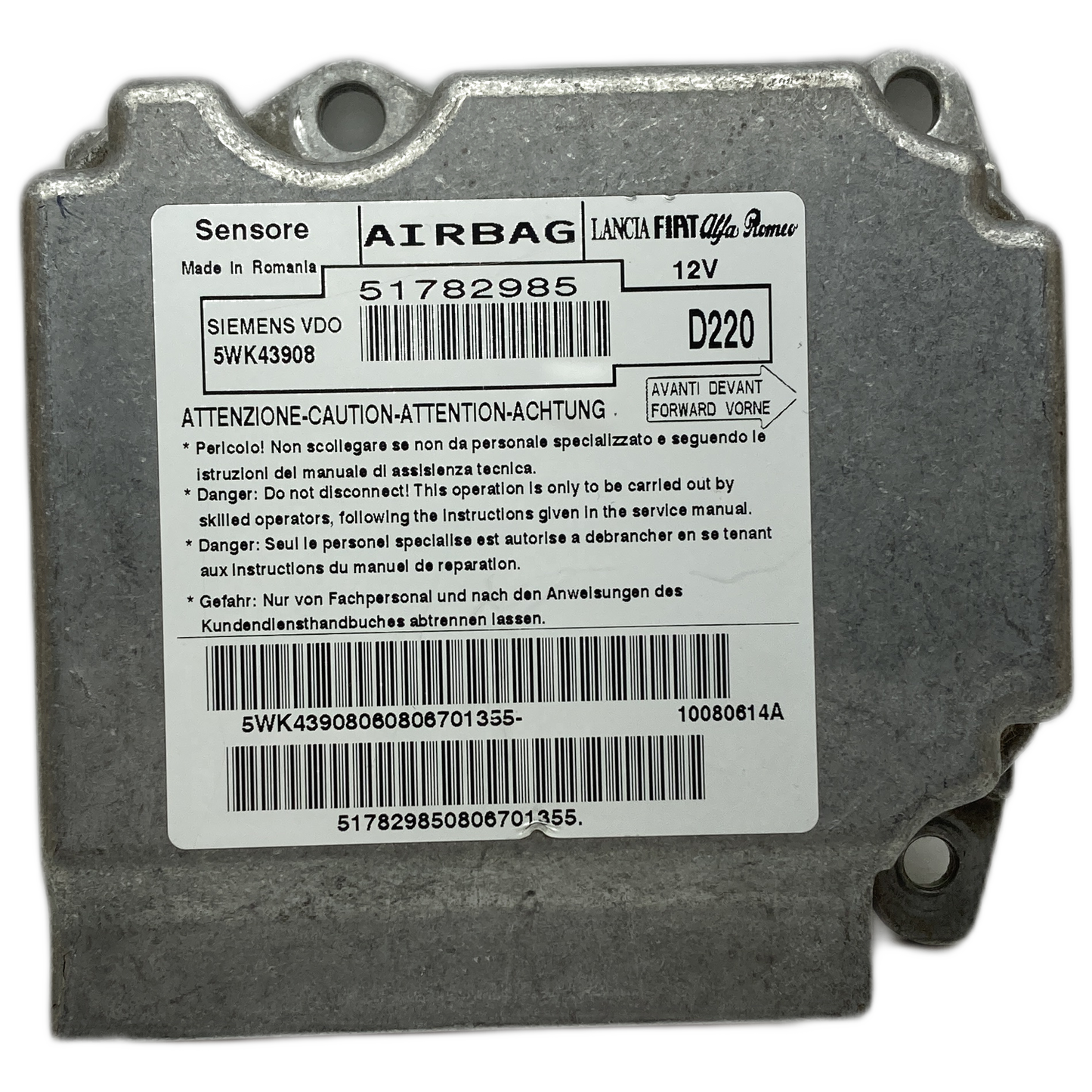 Fiat Doblo 263 Airbag-Steuergerät Reparatur