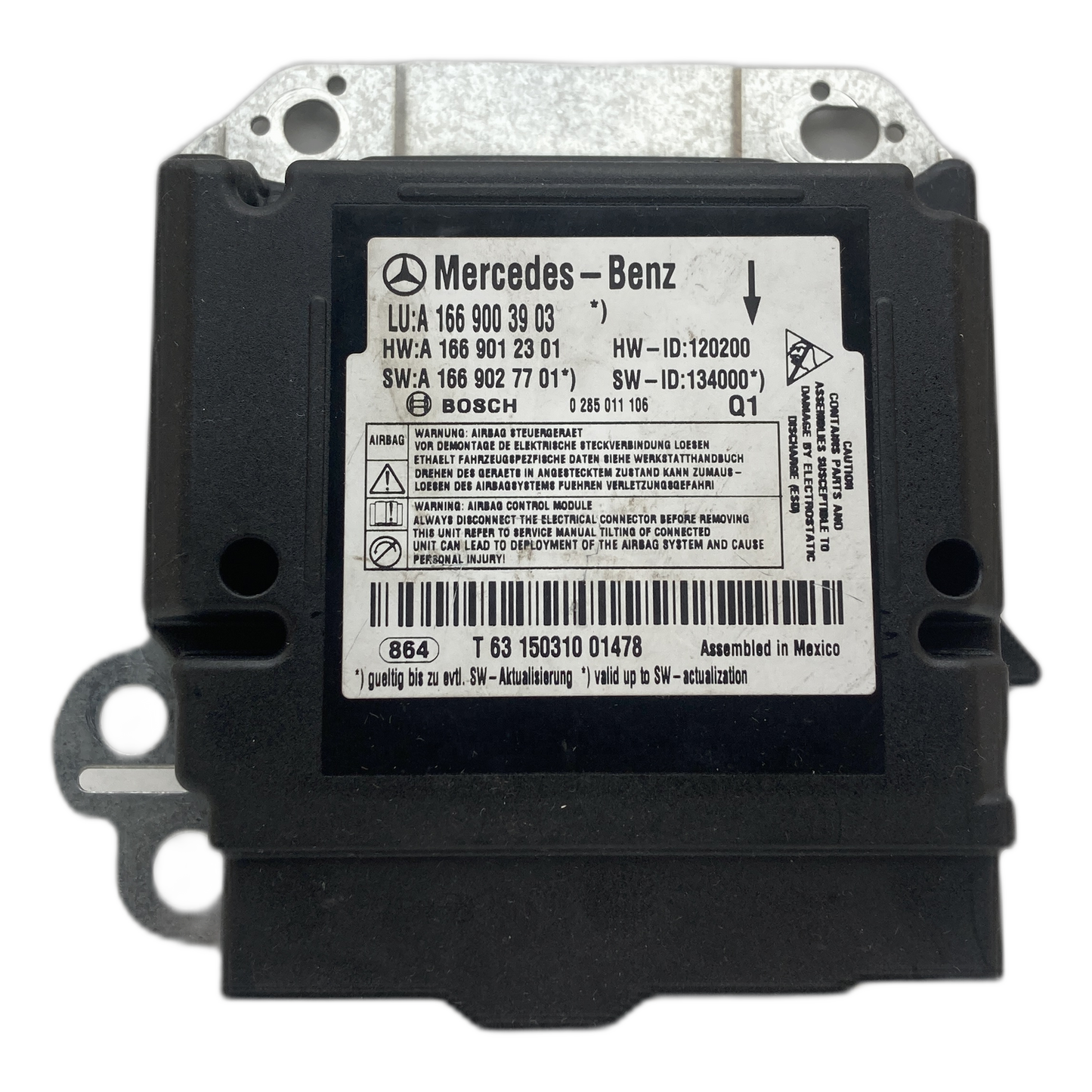 Mercedes-Benz ML W166 Airbag-Steuergerät Reparatur