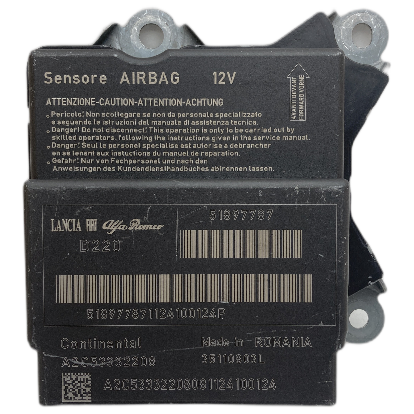 Lancia Ypsilon 2. Generation Airbag-Steuergerät Reparatur