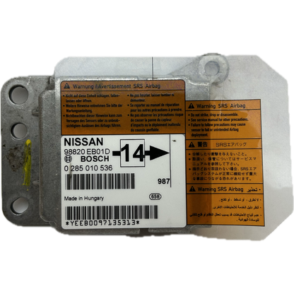 Nissan Navara D40 Airbag-Steuergerät Reparatur