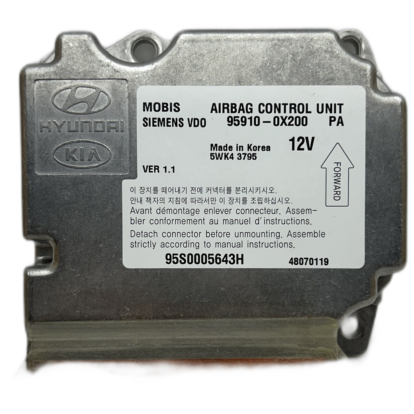 Hyundai i10 PA Airbag-Steuergerät Reparatur