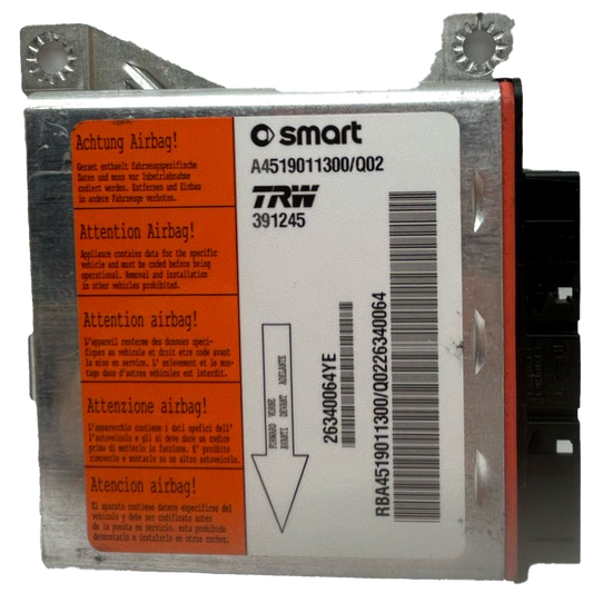 Smart Fortwo C451 Airbag-Steuergerät Reparatur