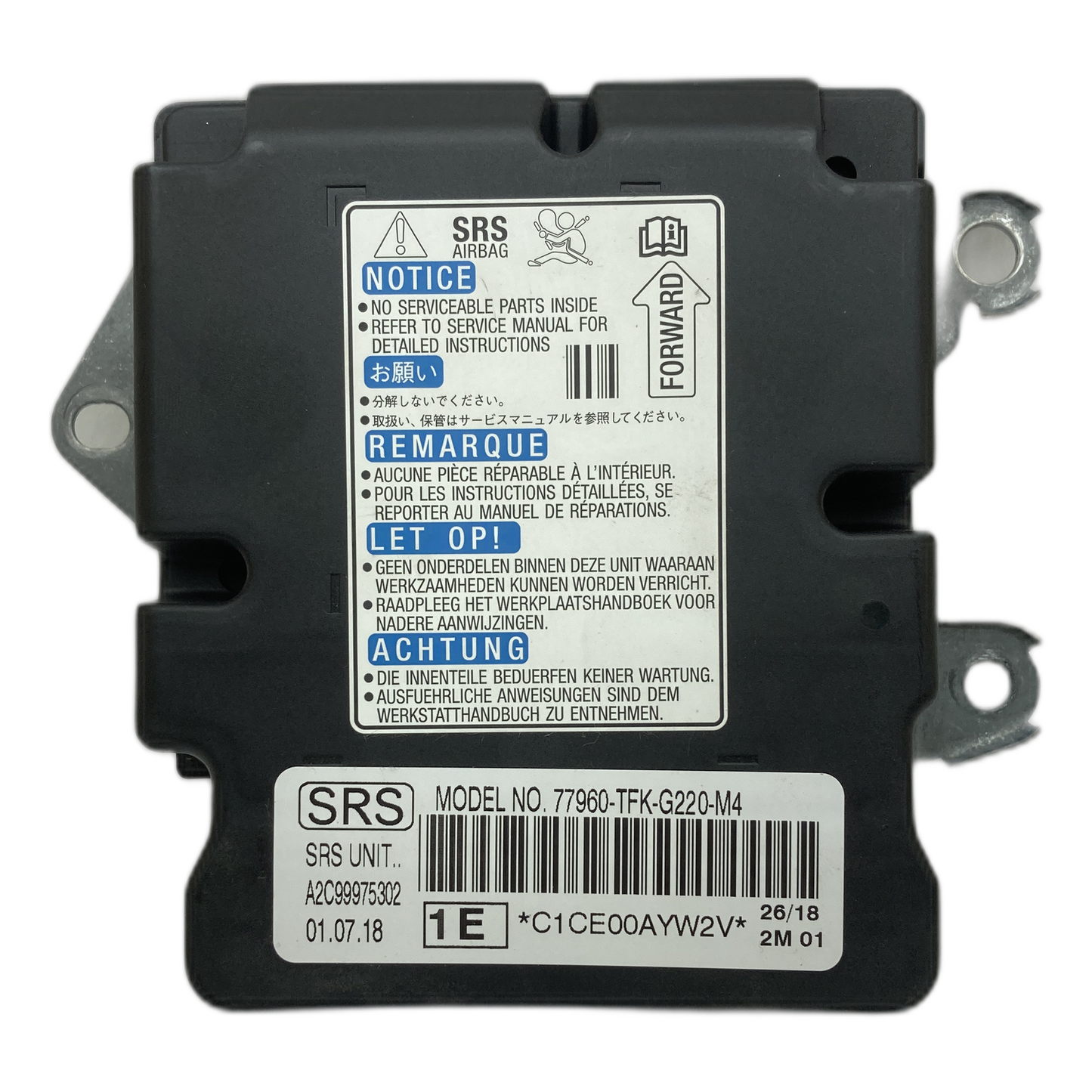 Honda Civic 10th Gen Airbag-Steuergerät Reparatur