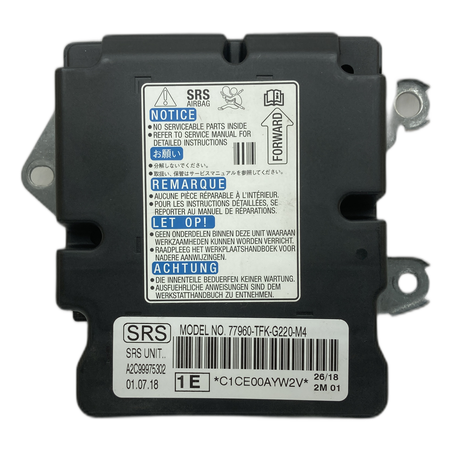 Honda Civic 10th Gen Airbag-Steuergerät Reparatur