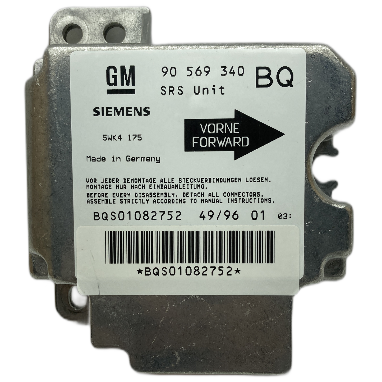 Opel Vectra B Airbag-Steuergerät Reparatur