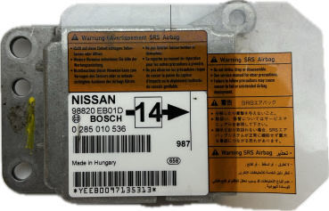 Nissan Navara Airbag Steuergerät Prüfung