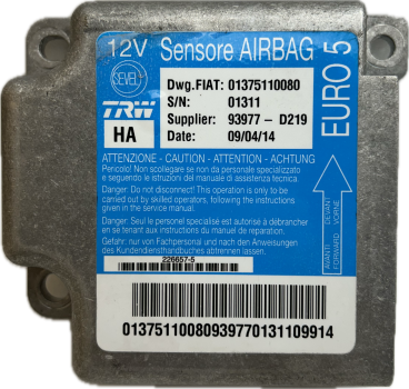 Airbag Steuergeräte Reparatur Peugeot Boxer II Typ 250  01375110080